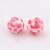 Spray Painted Resin Beads GLAA-F049-A17-2