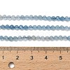 Gradient Color Natural Devil Blue Aquamarine Beads Strands G-NH0072-B01-3mm-6