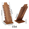 Wooden Slant Back Necklace Display Board NDIS-WH0016-04B-01-2