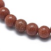 Synthetic Goldstone Bead Stretch Bracelets X-BJEW-K212-B-002-2