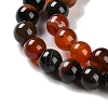 Natural Striped Agate/Banded Agate Beads Strands G-Z060-A01-A13-4