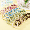 4 Sets 4 Colors Polyester Elastic Hair Accessories OHAR-TA0001-21-4
