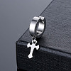 316 Surgical Stainless Steel Clip-on Earrings WG5D3F4-03-1