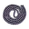 Baking Painted Pearlized Glass Pearl Round Bead Strands HY-Q003-6mm-73-2