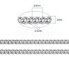 Brass Twisted Chains CHC-S095-P-NF-6