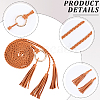 Handmade Imitation Leather Braided Rope Tie Belts AJEW-WH20006-398B-6