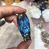 Dyed Natural Labradorite Carved Display Decorations PW-WG38302-03-1
