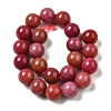 Dyed Natural Malaysia Jade Beads Strands G-G021-02B-19-2