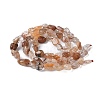 Natural Rutilated Quartz Beads Strands G-L493-10-4