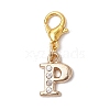 26Pcs Letter A~Z Alloy Rhinestone Pendant Decorations HJEW-JM02653-3