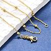 Brass Cable Chain Necklaces X-NJEW-I247-02G-4