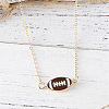 Rugby Zinc Alloy Enamel Pendant Necklaces & Dangle Earrings Sets FS-WGFCE0C-02-2