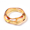 Transparent Resin Finger Rings RJEW-T013-001-E05-4