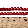 Opaque Solid Color Glass Beads Strands X-GLAA-T032-P6mm-20-2