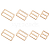 8Pcs 4 Styles Alloy Slider Buckles FIND-GF0007-01LG-1