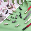 32 Sets 4 Colors Zinc Alloy Cord Ends FIND-PH0003-83-2