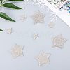 Star Shape Glass Rhinestone Car Stickers RB-FH0001-001-5