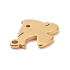 304 Stainless Steel Charms STAS-G287-07G-3