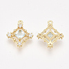 Brass Cubic Zirconia Pendants KK-T038-548B-NF-2