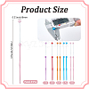 8Pcs 5 Colors DIY Alloy Beadable Crochet Hooks AJEW-CP0006-89-2