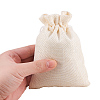 Burlap Packing Pouches Drawstring Bags ABAG-BC0001-05B-14x10-4