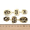 Alloy acrylic Dangle Stud Earrings EJEW-M075-01G-06-5