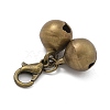 Brass Bell Pendant Decorations HJEW-JM02457-4