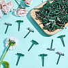 90Pcs Iron PP Plastic Brooch Base Settings FIND-ME0003-53-4