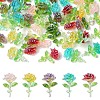 50Pcs 5 Colors Transparent Resin Decoden Cabochons RESI-YW0001-66-1