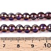 Electroplate Transparent Glass Beads Strands GLAA-T032-T6mm-AB19-4