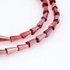 Faceted AB Color Plated Cone Electroplate Glass Beads Strands X-EGLA-F097-03-2
