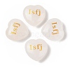 Natural Quartz Crystal Heart Engraving MBTI Figurines Statues for Home Office Desk Decorations X1-G-K353-05G-1