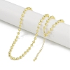 Rack Plating Brass Ball Chain Necklaces for Women NJEW-K382-12B-G-1