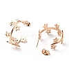 Star Wrap Stud Earrings EJEW-G293-01RG-2