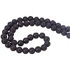 Natural Lava Rock Stone Bead Strands G-PH0028-8mm-04-5