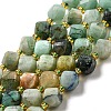 Natural Chrysocolla & Lapis Lazuli Beads Strands G-M443-B03-02-1