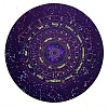 Round Eco-friendly Rubber Pendulum Altar Mats WICR-PW0008-01-1