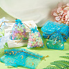 30Pcs Gold Stamping Moon Star Organza Drawstring Gift Bags ABAG-TA0002-21F-7