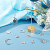 SUNNYCLUE 20Pcs 10 Style 304 Stainless Steel Pendants STAS-SC0004-80P-4