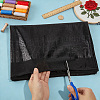 Polyester Elastic Fabric with Crocodile Pattern DIY-PH0036-91A-3