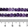 Natural Purple Fluorite Beads Strands G-P553-E02-03-5