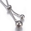 Non-Tarnish 304 Stainless Steel Pendant Necklaces NJEW-P252-01P-2