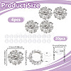 24Pcs 2 Style Alloy Rhinestone Cufflinks DIY-NB0013-81-2