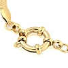 304 Stainless Steel Herringbone Chain Bracelets for Women BJEW-Q344-04G-3