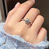 925 Sterling Silver with Cubic Zirconia Finger Rings FS-WGFD4D7-02-2