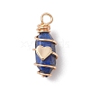 Bullet Shape Gemstone Pendants PALLOY-JF03214-3