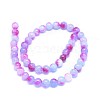 Natural Dyed Jade Beads Strands G-F601-A16-2