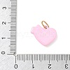 304 Stainless Steel Enamel Pendants SA-CBA08A6-05G-3