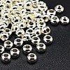 Brass Flat Round Spacer Beads KK-M085-18S-NR-1