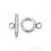 Tarnish Resistant 201 Stainless Steel Toggle Clasps STAS-F174-02P-A-2